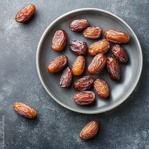 Dates Fruit on Plate photo