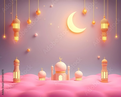 Ramadan 3d background