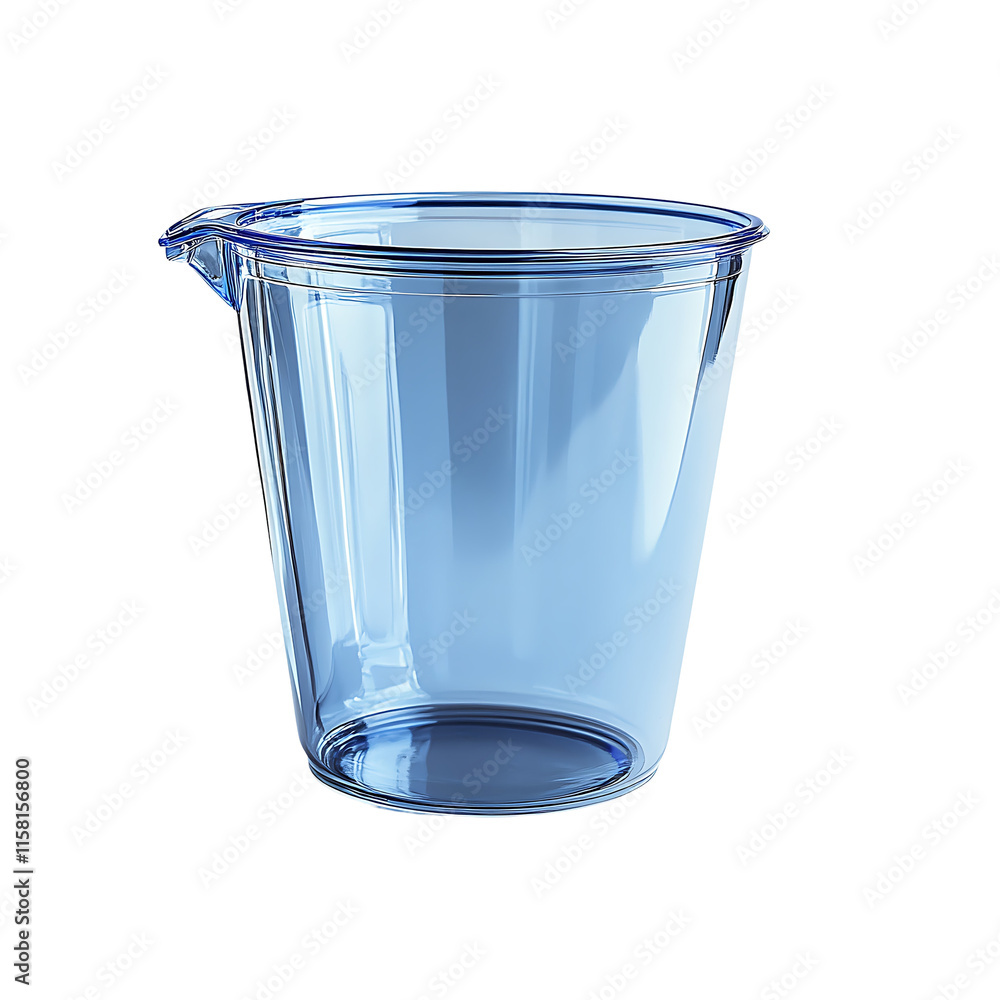 Clear Blue Plastic Pitcher Transparent Background. Clear Blue Plastic Pitcher Transparent Background.