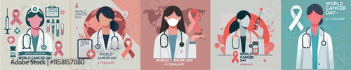 image of a female doctor saying World Cancer Day