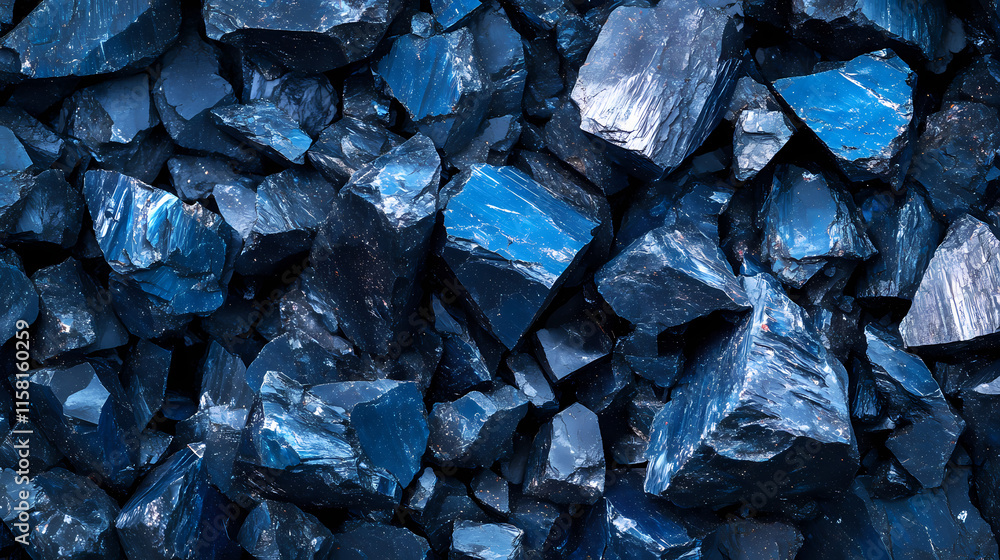 Essential minerals for energy storage in electric vehicles. Cobalt. Illustration Essential minerals for energy storage in electric vehicles. Cobalt. Illustration