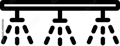 Water Sprinkler Line Icon
