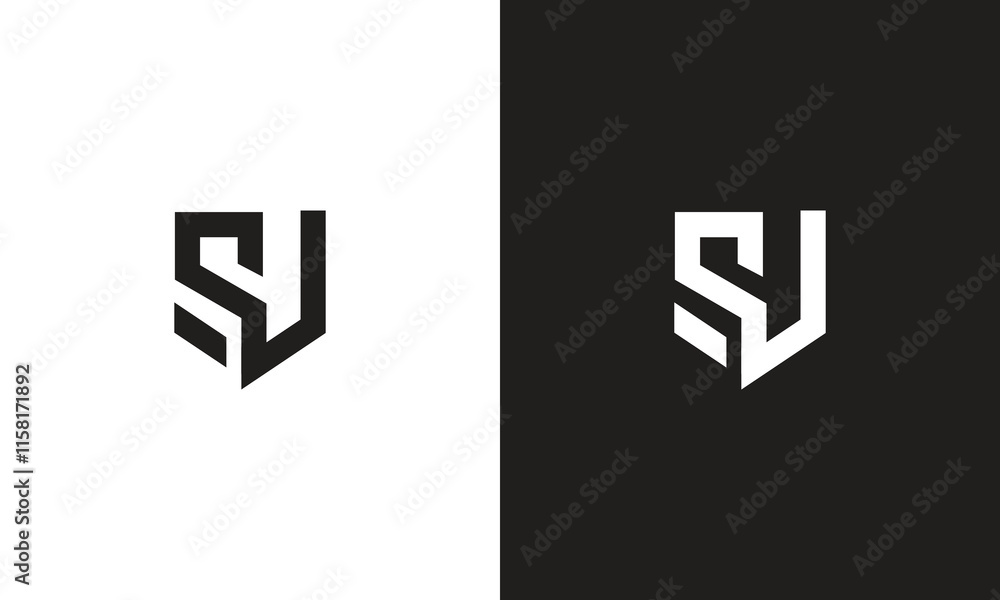 SU logo, monogram unique logo, black and white logo, premium elegant logo, letter SU Vector SU logo, monogram unique logo, black and white logo, premium elegant logo, letter SU Vector