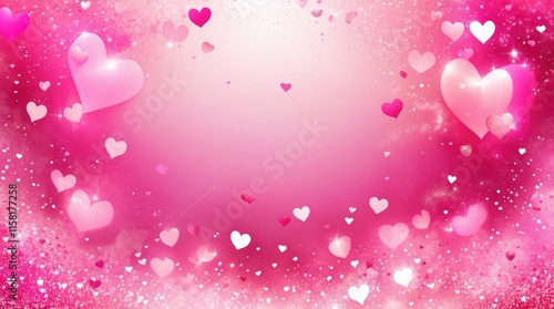 vibrant valentines day background aglow