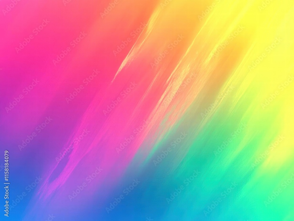 Obraz premium Abstract Rainbow Gradient Background with Diagonal Strokes
