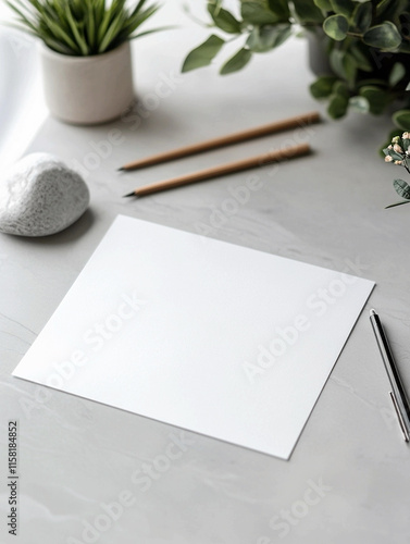 Paper blank space for text