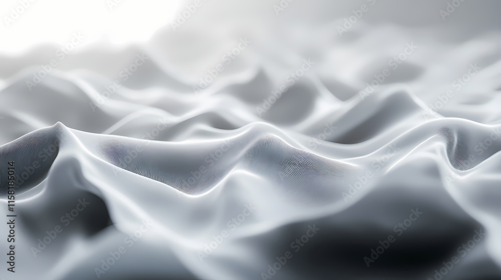 Fototapeta premium Aetherial ambiance: gray grainy gradient with subtle blur. Aetherial. Illustration