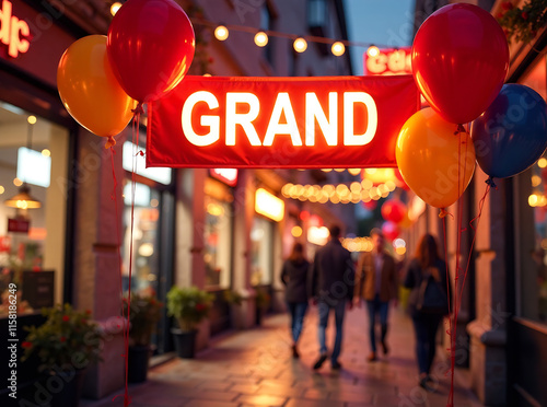 Grand Opening Discounts Celebrated With Balloons