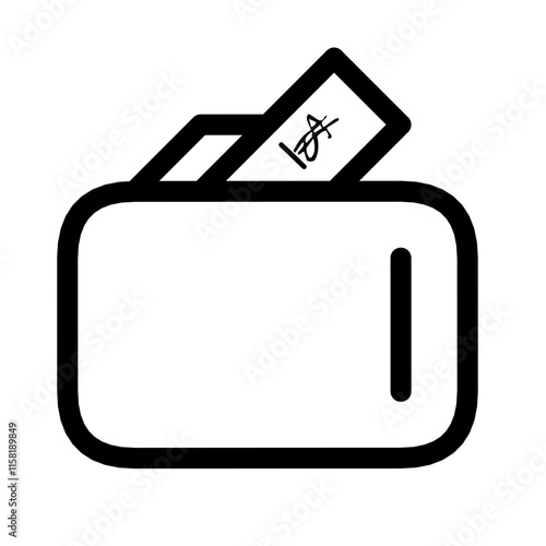 illustration of a icon wallet