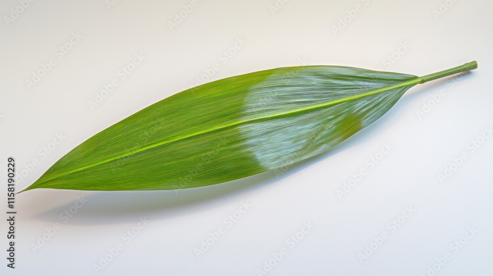 A vibrant green leaf displayed on a light background, emphasizing its natural beauty. A vibrant green leaf displayed on a light background, emphasizing its natural beauty.