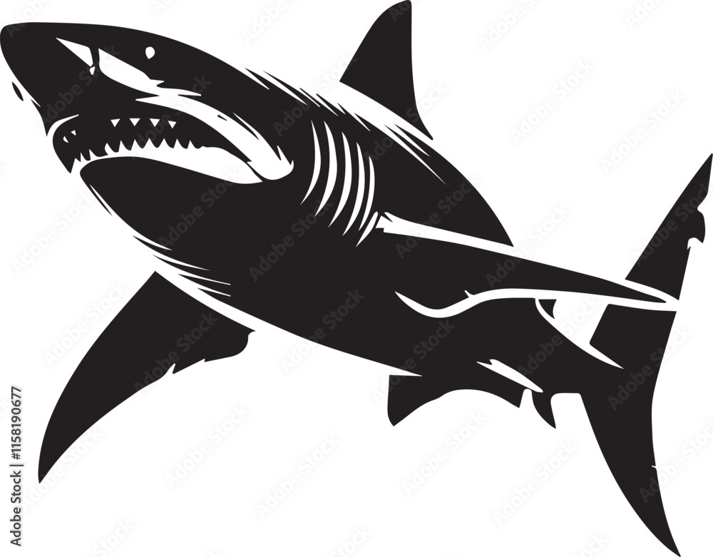Obraz premium shark illustration