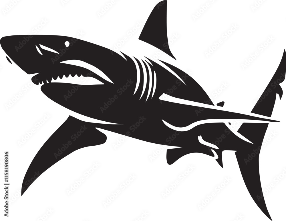 Obraz premium shark illustration