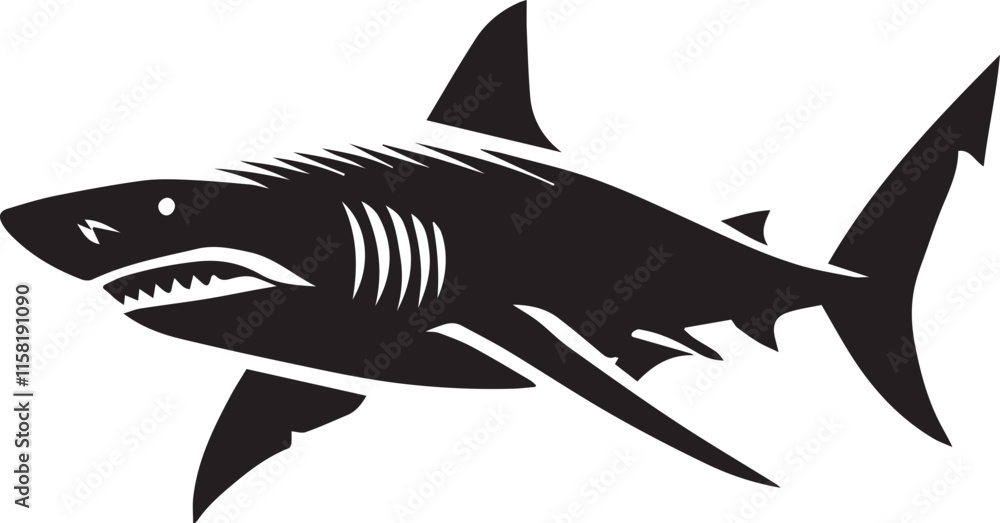 Obraz premium shark illustration