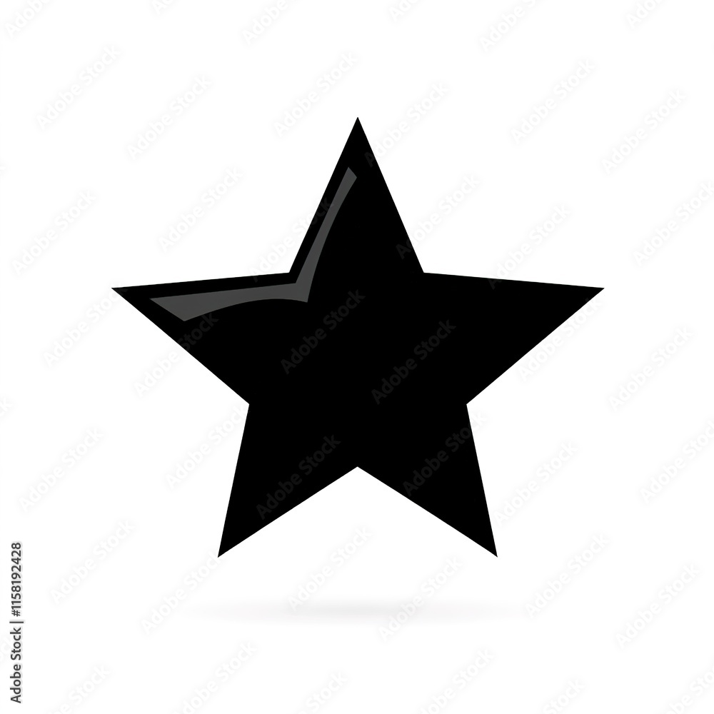 Minimalistic star icon isolated on a clean white background, featuring a sleek and modern design. Ideal for ratings, achievements, or decorative purposes, providing a versatile and professional Minimalistic star icon isolated on a clean white background, featuring a sleek and modern design. Ideal for ratings, achievements, or decorative purposes, providing a versatile and professional