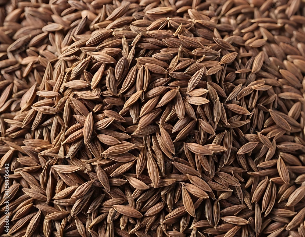 A close up view of many brown rice grains A close up view of many brown rice grains
