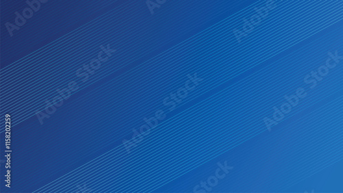 Futuristic geometric blue background. Abstract background with glowing geometric lines. Technology, innovation and futuristic concept background