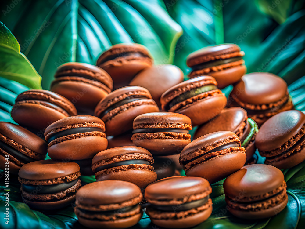 custom made wallpaper toronto digitalDelicious chocolate macarons. Tasty Food background