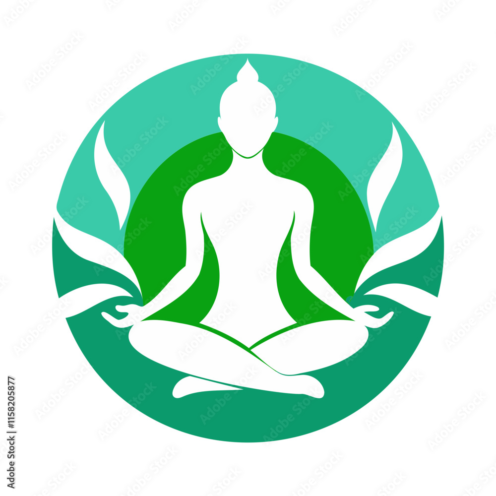 Yoga logo Icon Symbol Silhouette Vector illustration Isolated on a transparent background Yoga logo Icon Symbol Silhouette Vector illustration Isolated on a transparent background