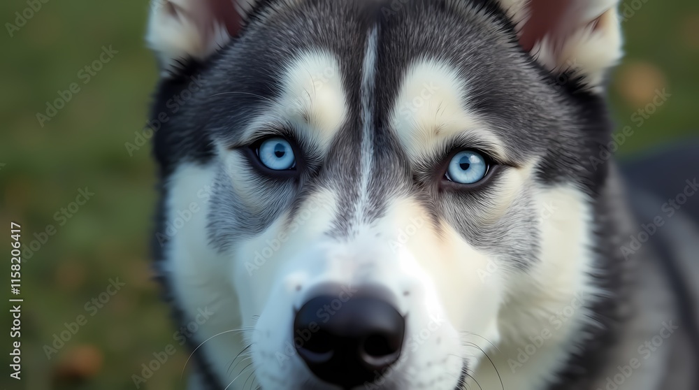 Obraz premium Husky Eyes Close-up