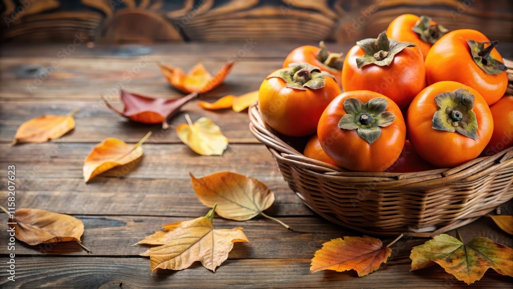 Delicious persimmons ripened in autumn , persimmons, fruit, ripe, autumn, harvest, tree, sweet, seasonal, orange, vibrant, healthy Delicious persimmons ripened in autumn , persimmons, fruit, ripe, autumn, harvest, tree, sweet, seasonal, orange, vibrant, healthy