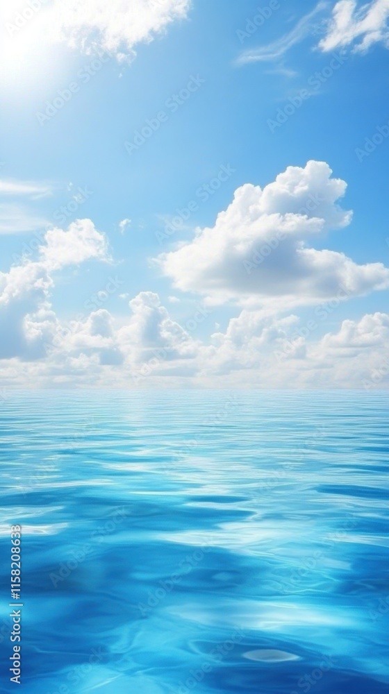 Fototapeta premium blue sky and sea
