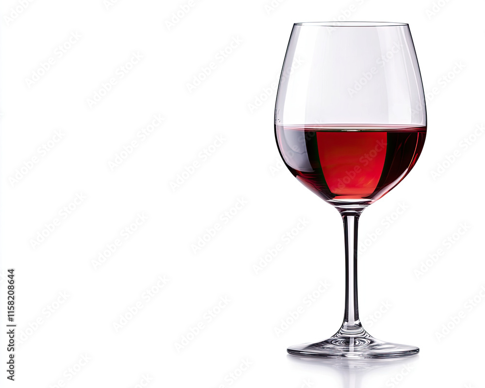 A sleek glass filled with rich red wine, reflecting light elegantly, perfect for a sophisticated dining experience. A sleek glass filled with rich red wine, reflecting light elegantly, perfect for a sophisticated dining experience.