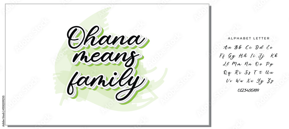 ohana means family black letter quote ohana means family black letter quote