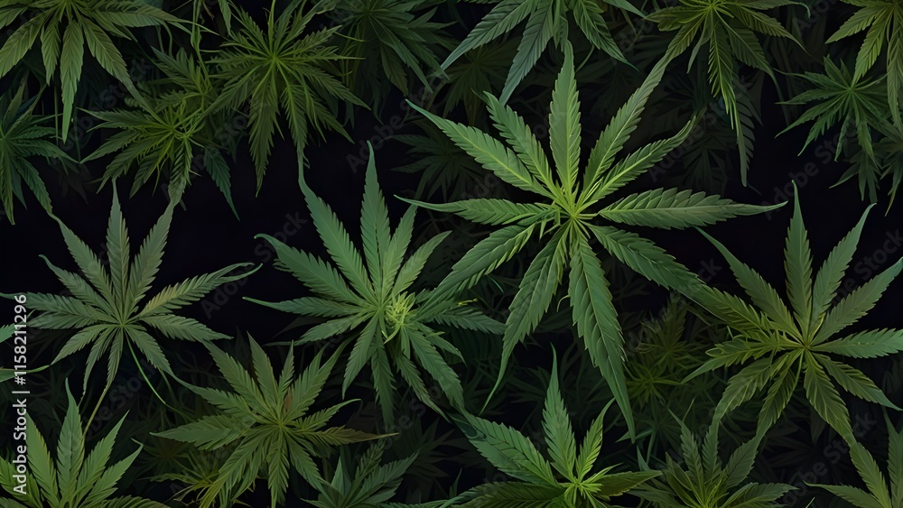 cannabis leaves Generative AI cannabis leaves Generative AI