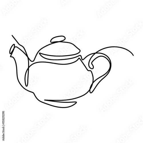 Picnic Food Drink Graphic Design Line Art Vector Decoration