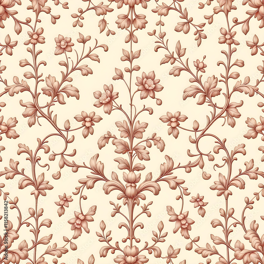 Fototapeta premium seamless pattern with flowers