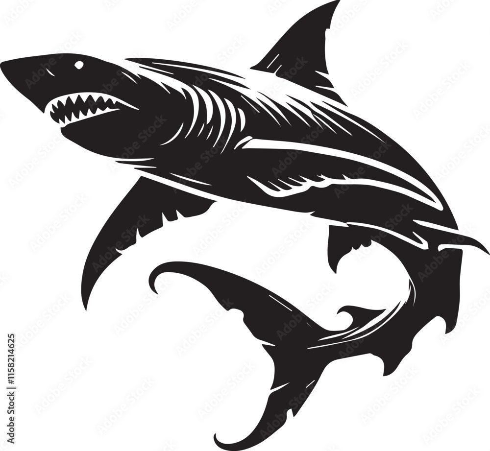 Obraz premium illustration of a shark
