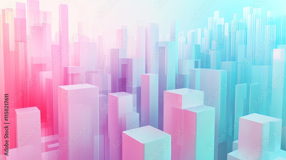 Colorful abstract cityscape with modern blocks. Colorful abstract cityscape with modern blocks.