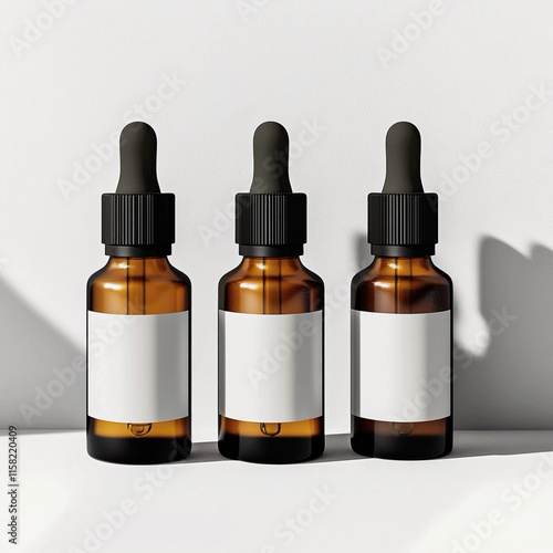 Bottle pippete dropper blank mockup photo