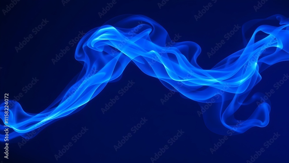 Blue smoke on black background isolated colorful smoke Digital wallpaper. Blue smoke on black background isolated colorful smoke Digital wallpaper.