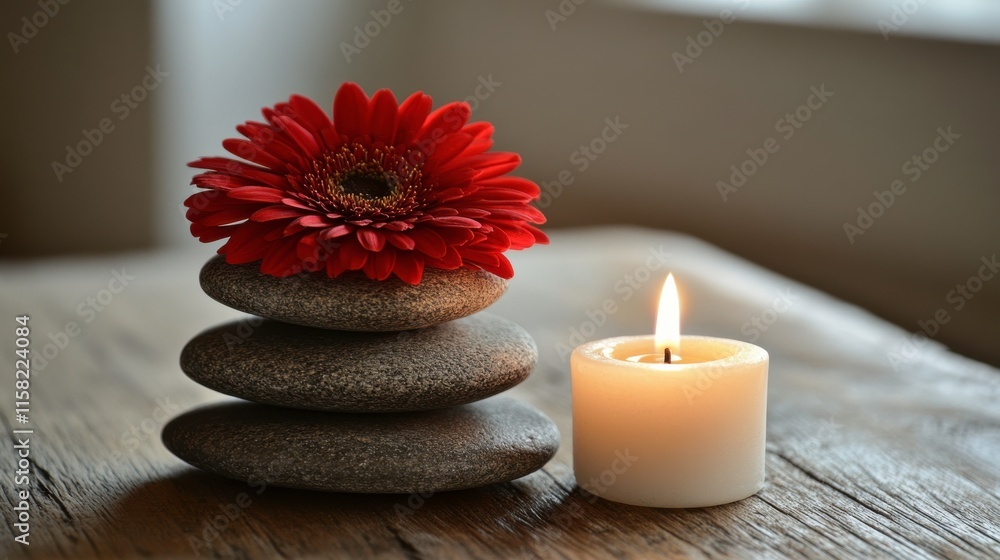 Vibrant Self Care Setup with Soft Light and Simple Background Vibrant Self Care Setup with Soft Light and Simple Background