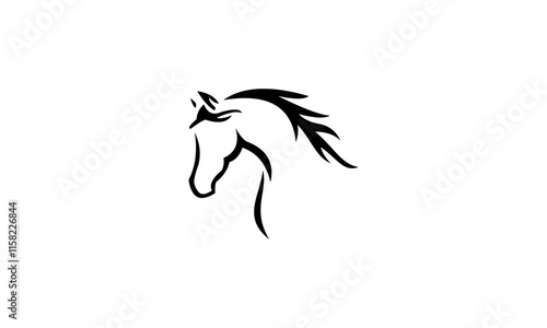 horse head vector