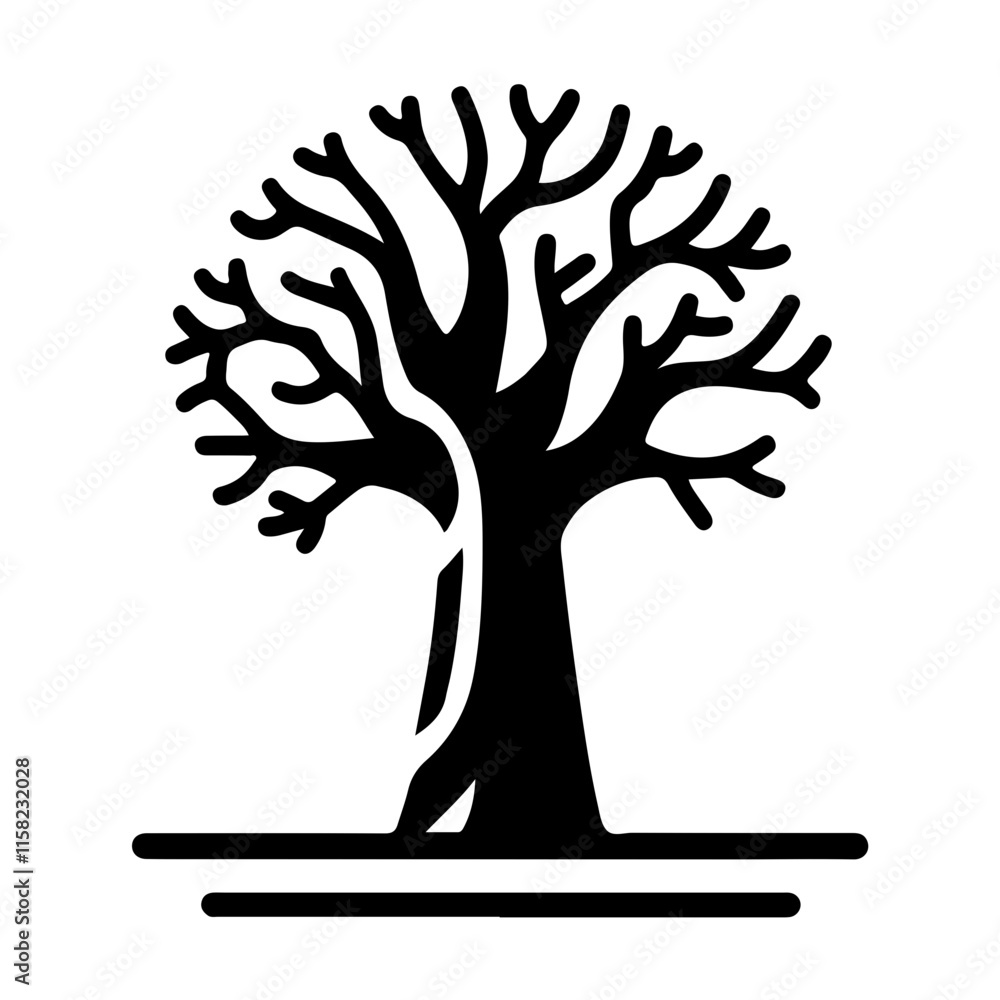 A Unique and Exotic Baobab Tree Silhouette in Monochrome Vector Style for Timeless Elegance
A Unique and Exotic Baobab Tree Silhouette in Monochrome Vector Style for Timeless Elegance