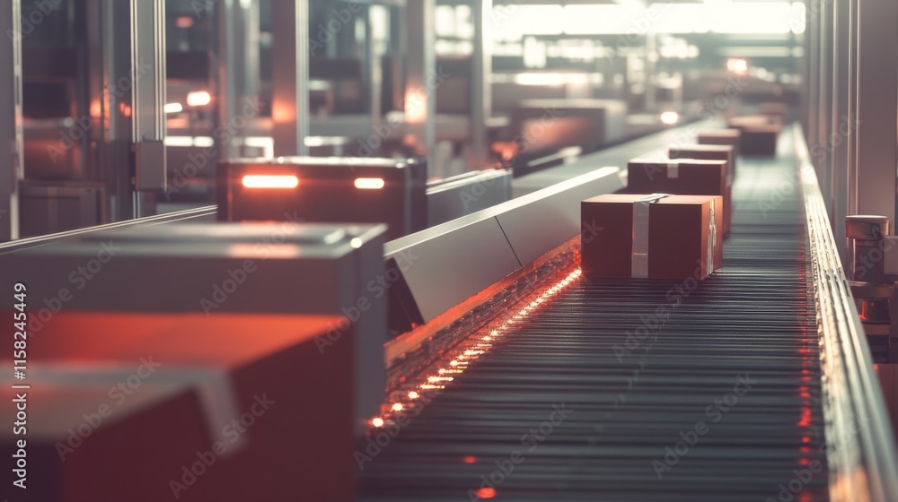 Mail sorting facility with automated machinery efficiently processing and organizing large volumes of mail, showcasing the importance of technology in modern logistics and postal services. Mail sorting facility with automated machinery efficiently processing and organizing large volumes of mail, showcasing the importance of technology in modern logistics and postal services.