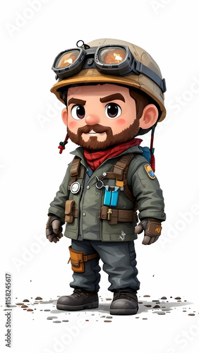 Miner chibi character