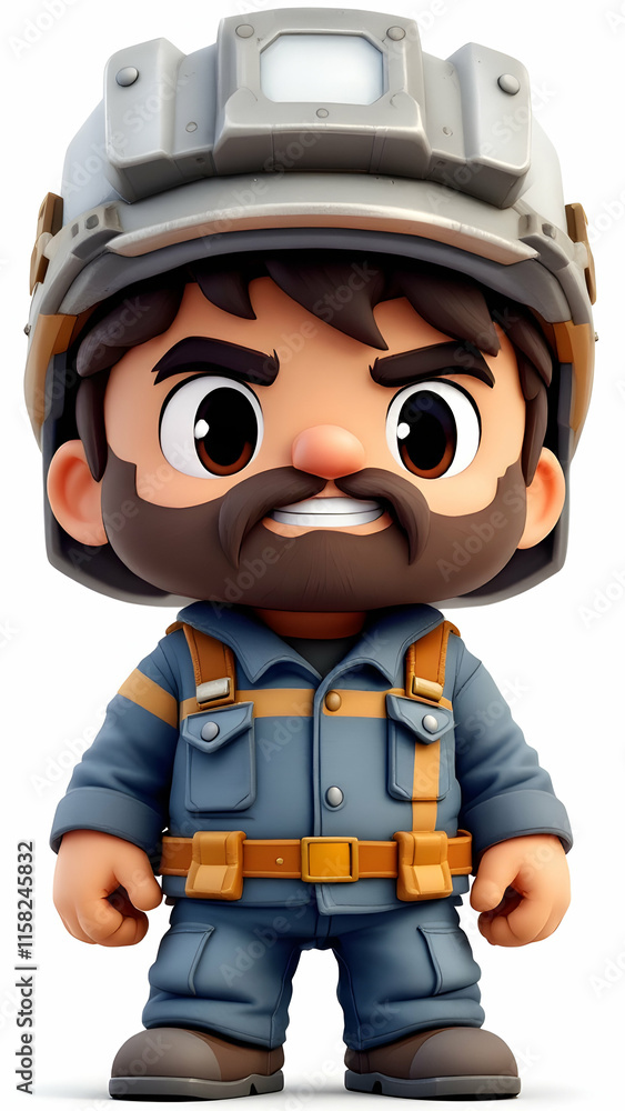Miner chibi character Miner chibi character
