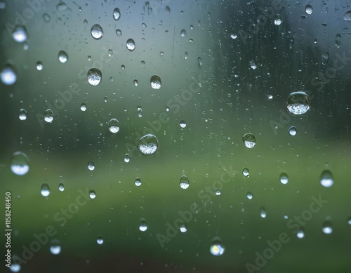Wallpaper Mural rain drops on window Torontodigital.ca