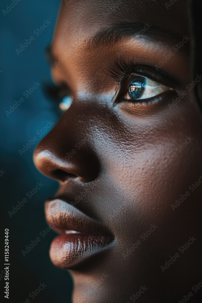 Naklejka premium Woman's Face Close Up