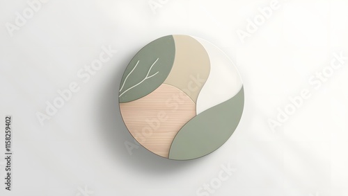 circular object with a design on it