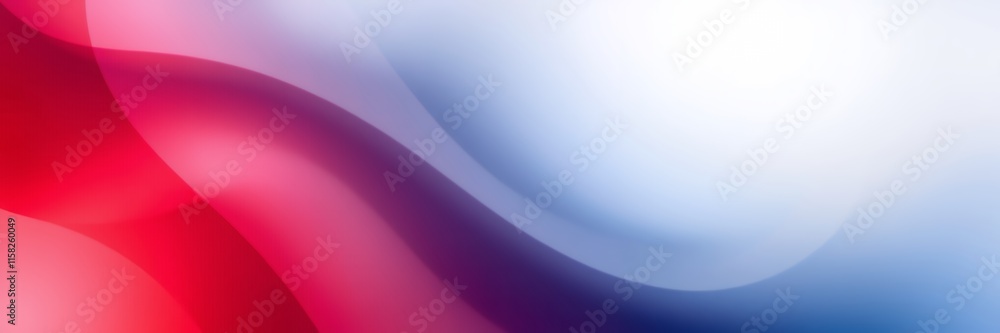 Abstract Red and Blue Wave: Serene Flowing Design Abstract Red and Blue Wave: Serene Flowing Design