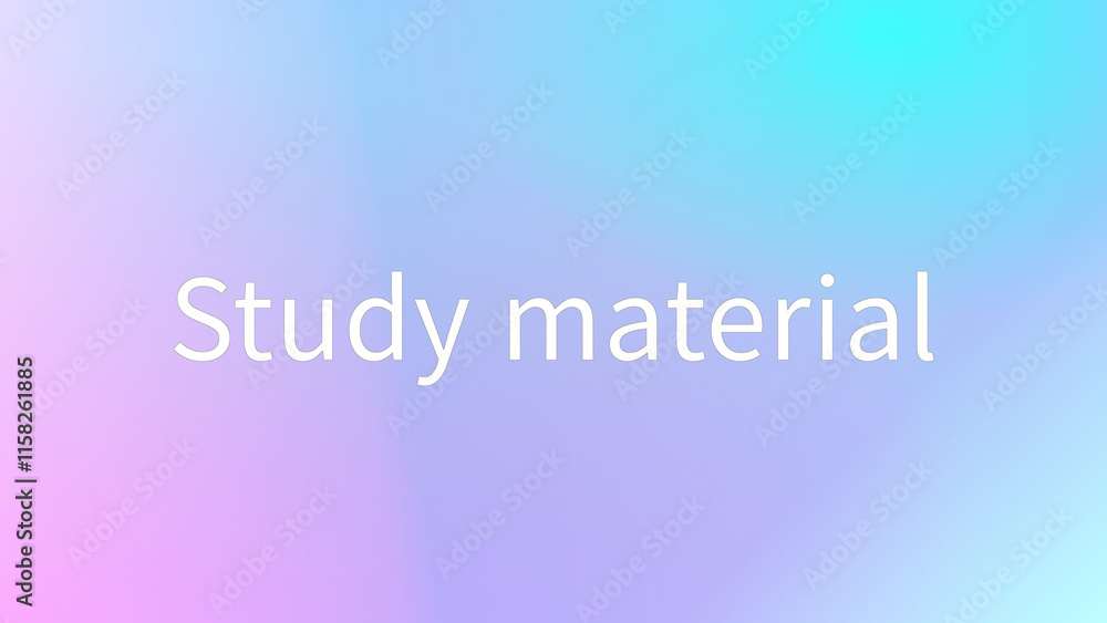 Study material のグラデーション背景イラスト Study material のグラデーション背景イラスト
