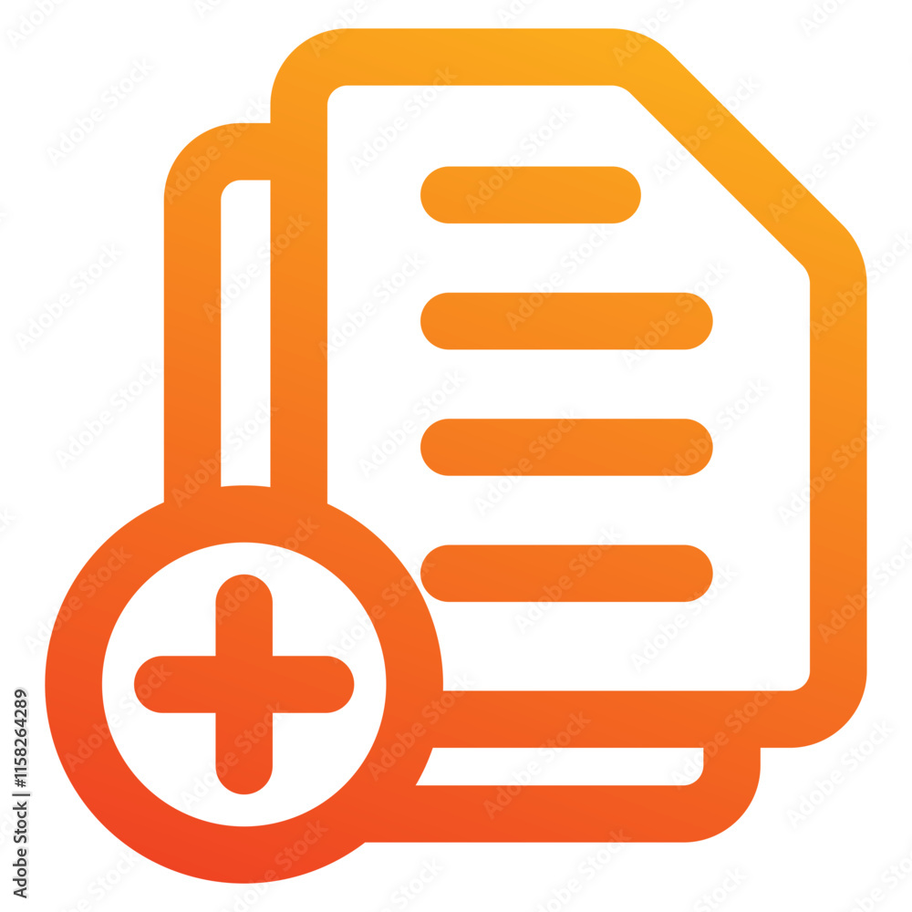 new document icon element for design new document icon element for design