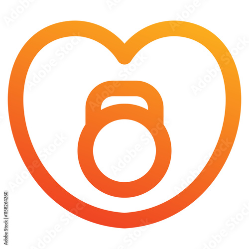 love icon element for design