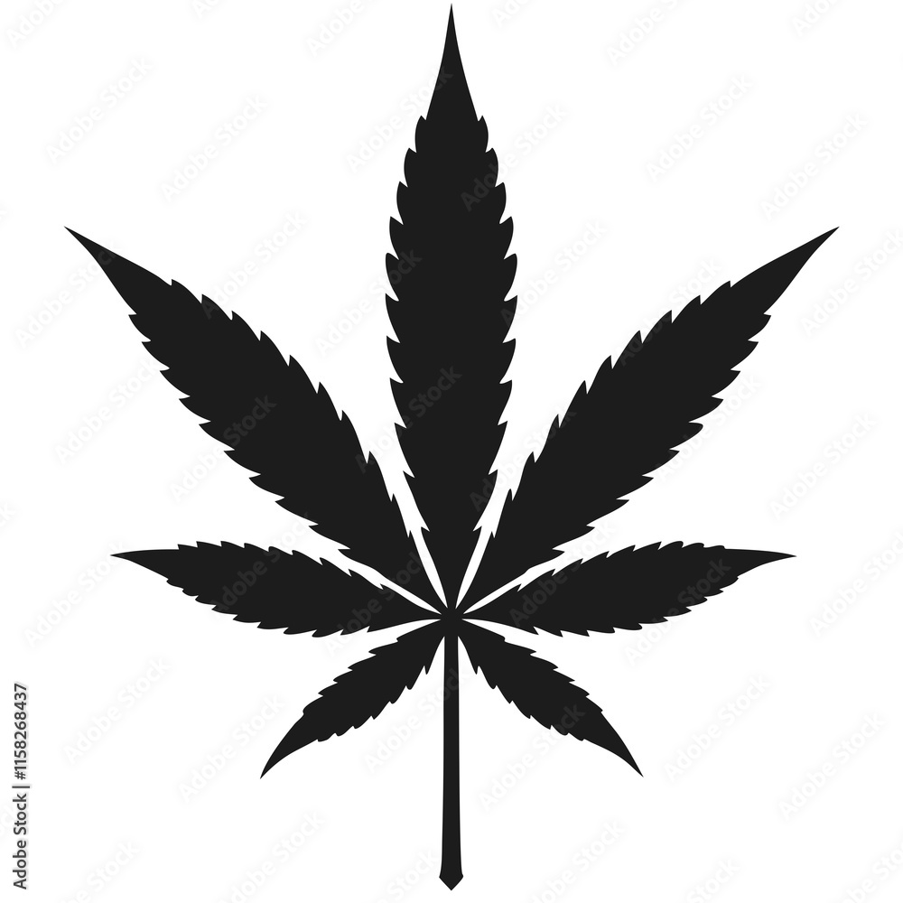 cannabis leaf vector illustration cannabis leaf vector illustration
