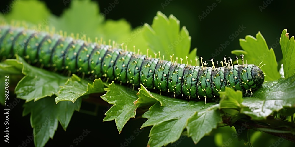 Fototapeta premium caterpillar on a branch