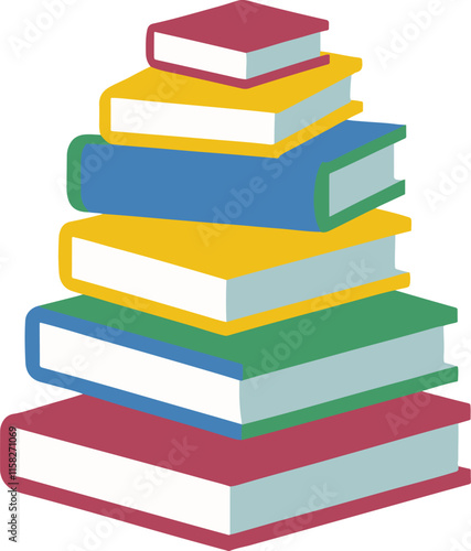isolated book pile icon, book pile symbol  , book pile Vector,book pile Silhouette,book pile icon set, for logo book pile illustration, Vector Graphic, EPS 10 , clip art work,